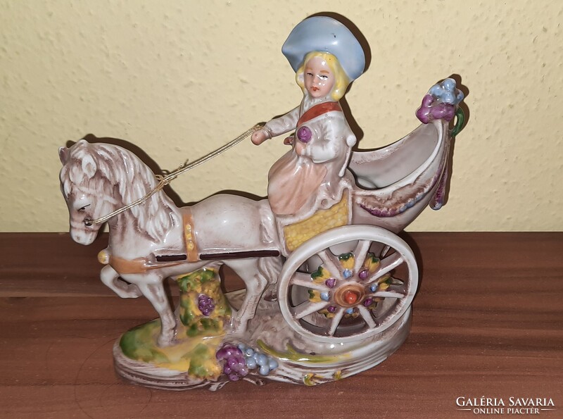 GDR porcelán csacsi