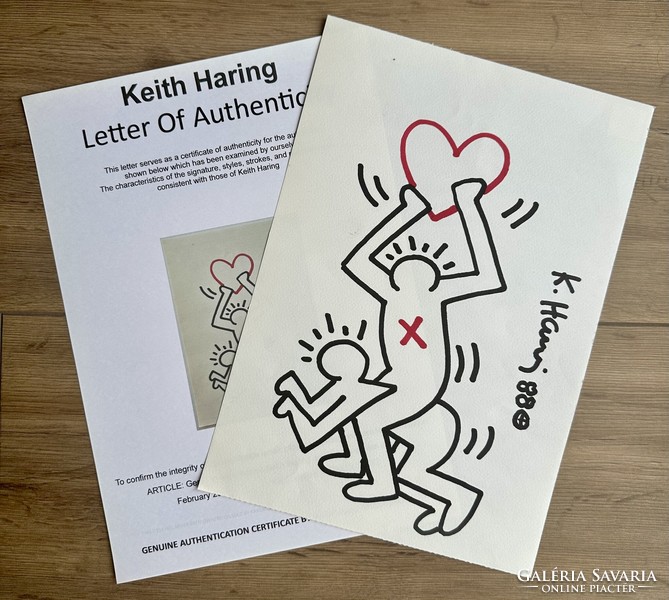 Keith Haring eredetigazolással