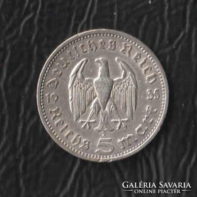 5 Reichs Mark 1935