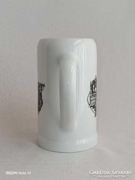 Zsolnay porcelán 3 deciliteres BÁNYÁSZKORSÓ