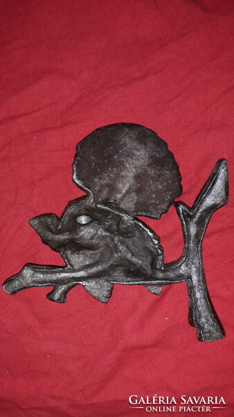Antik réz RELIEF figura madár valaha díszes lámpadísz bútordísz 14 x 12 cm a képek szerint
