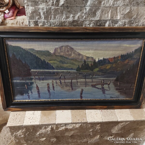 Barabás jelzéssel olaj / vászon 60 x 30cm