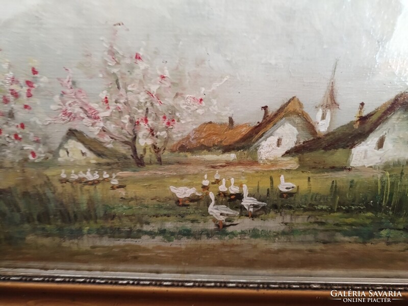 Szép festmény Mesterházy szignóval 55x43 cm kerettel  olaj, vászon