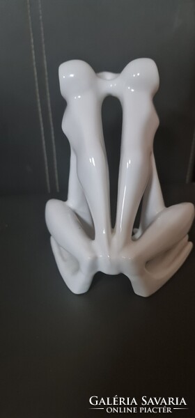 Zsolnay art deco Nagy méretü béka Nádor judit.