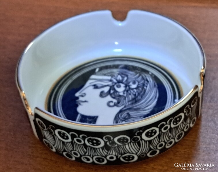 Szász Endre hamutál Hollóházi