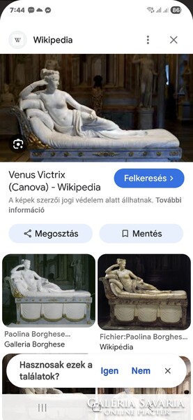 Ritka mitológiai- VENUS VAGY PAULINE BORGHES  színes alabástrom szép  állapotba elad ó 20 cm