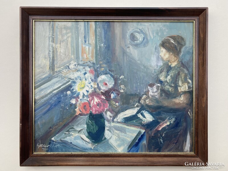 2026 évi TAVASZI ÁRVERÉS! Göldner Tibor - Ülő nő