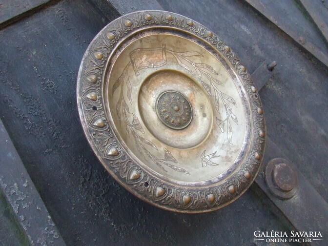 Antik réz tálca kínáló
