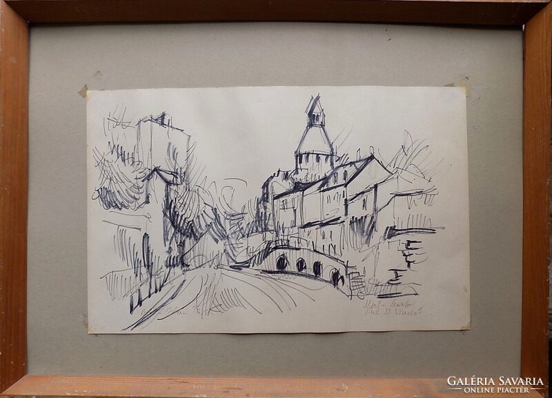 Feloldatlan szignóval " Párizs"  Garanciával SZÁMLÁVAL