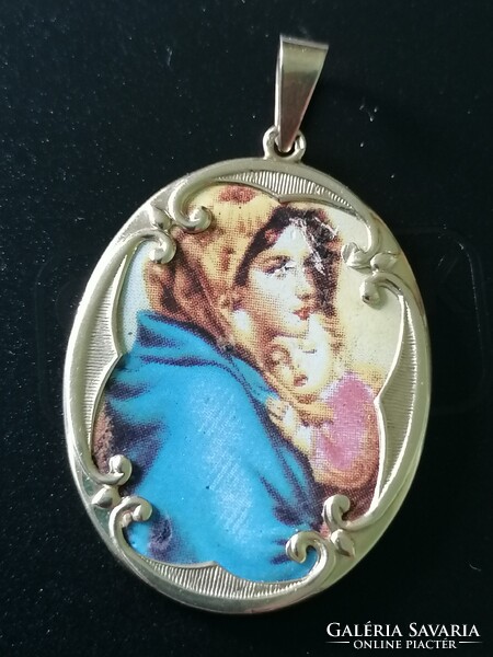 14 karátos arany medál