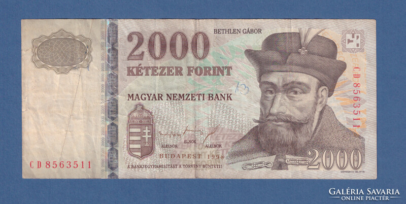 2000 Forint  1998 CD Legritkább! F