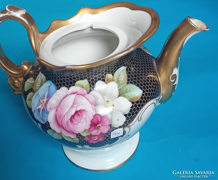 Rosenthal teás kanna dús kézi festéssel