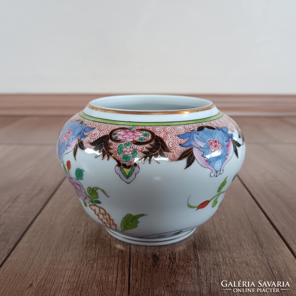 Régi Herendi Paon de Peking mintás porcelán váza