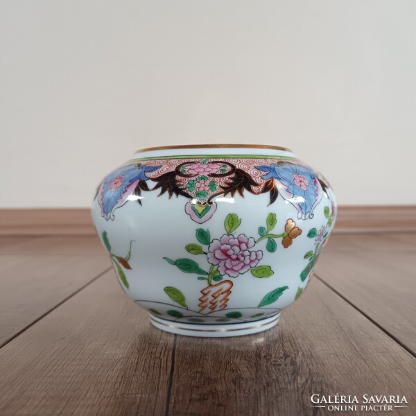 Régi Herendi Paon de Peking mintás porcelán váza