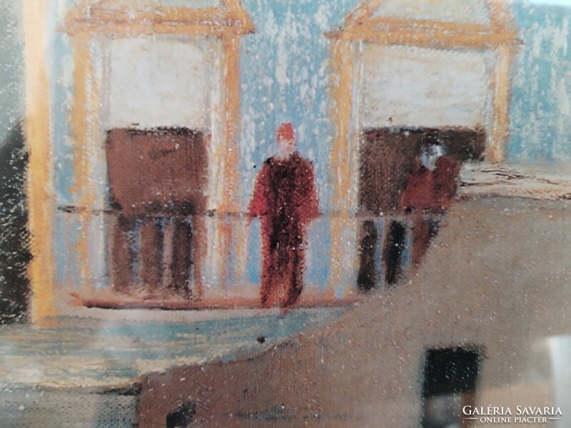 Csontváry Kosztka Tivadar "Kis Baalbek" c. festményének nyomata 70x50 xm kerettel