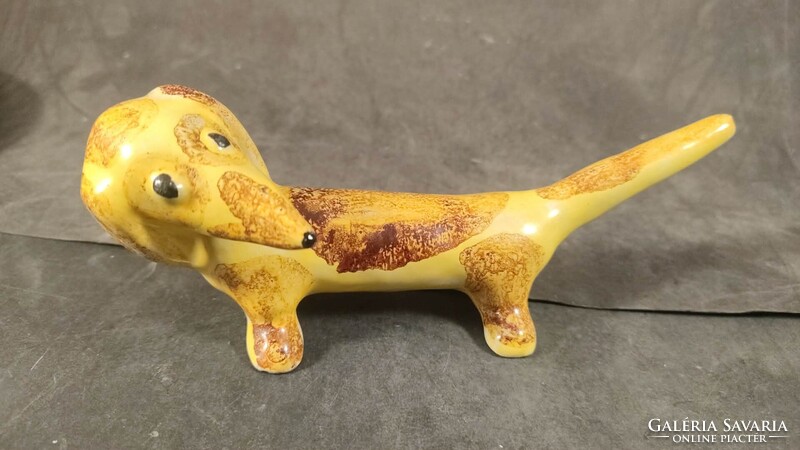 Kertész Klára artd deco kerámia kutya 212