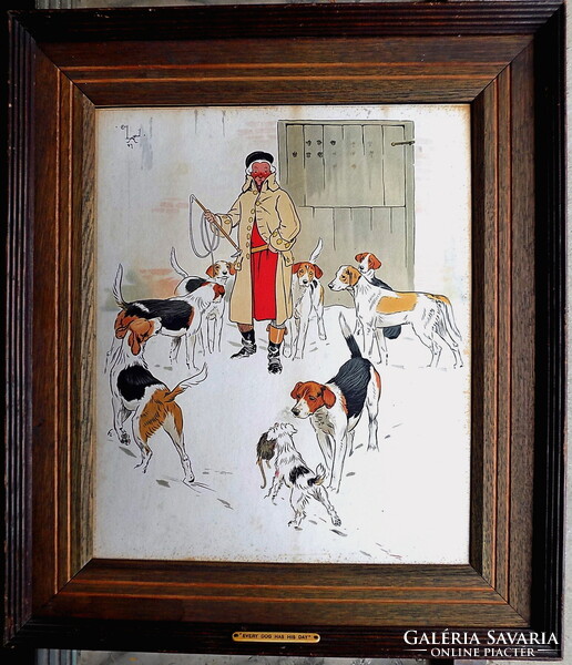 Cecil Aldin 1870-1935 Garanciával Számlával