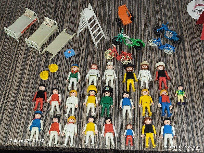 Rég játékfigura Playmobil Geobra 1974- 81 + kiegészítők