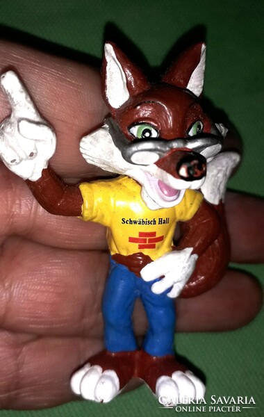 Retro FUNDAMENTA róka reklámfigura festett gumi GYŰJTŐI állapot a képek szerint