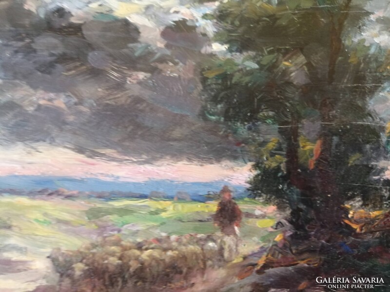 PÁLLYA CAROLUS /1875-1948/ - BIRKÁKAT TERELŐ JUHÁSZ