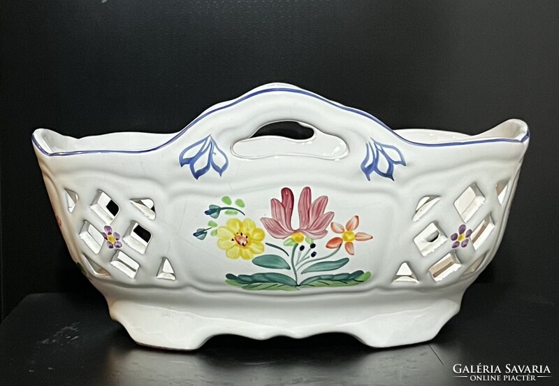 Herend Hungary Village  Pottery majolika / kerámia kínáló !