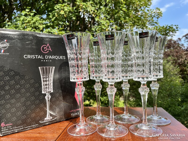 CHAMPAGNE CLUB - Cristal d’Arques – 6 darabos kristálypohár készlet