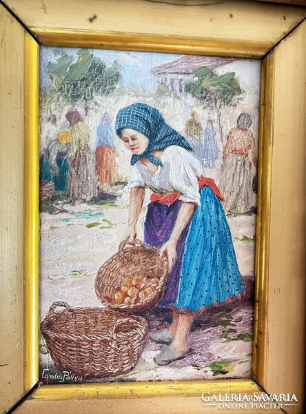 PÁLLYA CAROLUS OLAJFESTMÉNY, VÁSÁRBAN