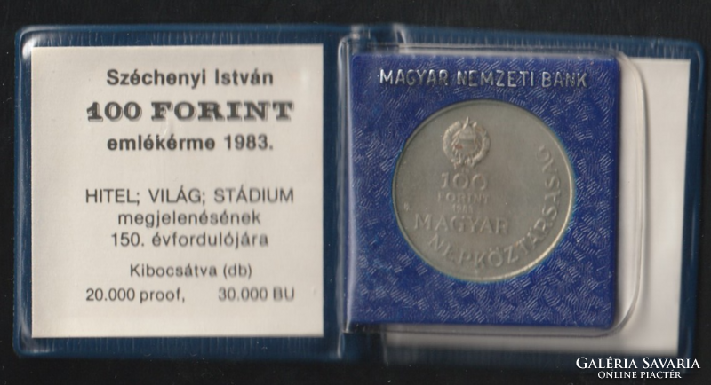 100 Forint 1983 Széchenyi István