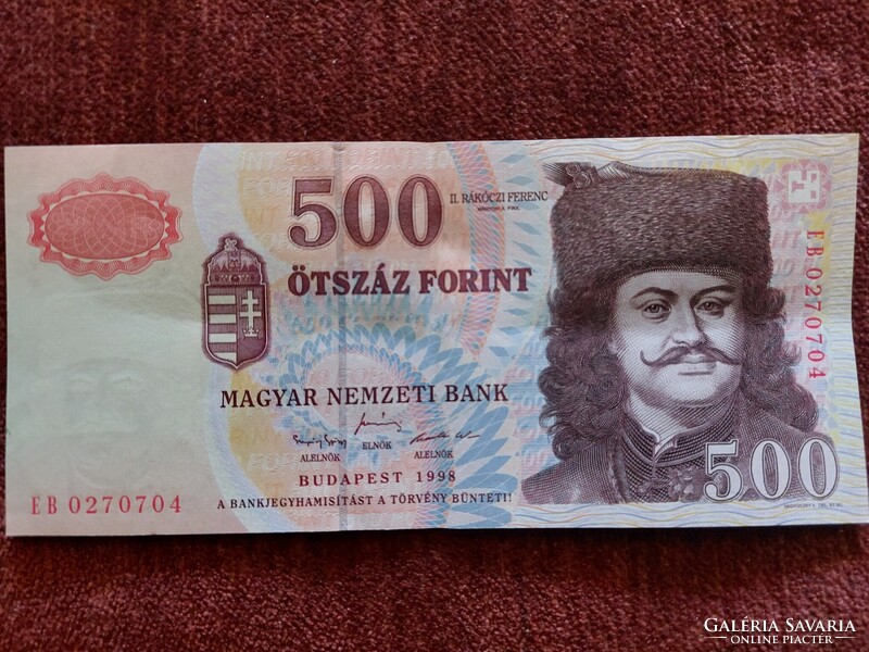 500 forintos bankjegy EB 1998