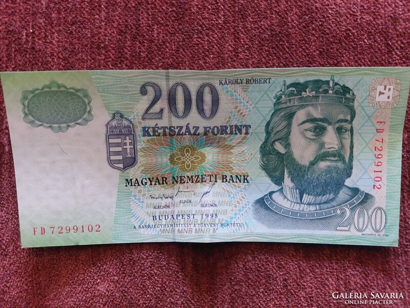200 forintos bankjegy FD 1998