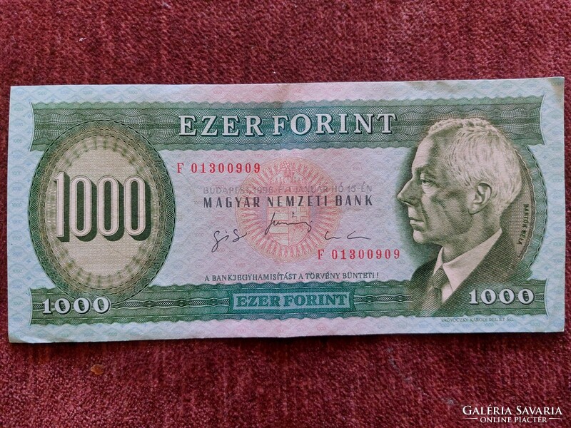 1000 Forint 1996 F sorozat Bartók