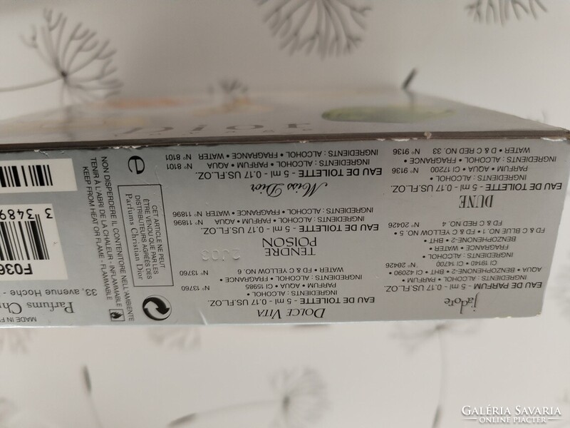 Ritka vintage Dior kis parfüm csomag