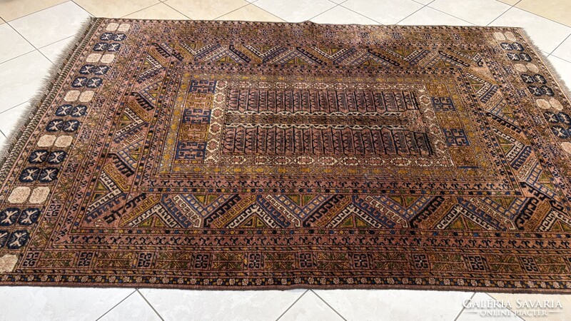 4351 NAGYON RITKA Eredeti Afgan Parda kézi gyapjú perzsa szőnyeg 175X260CM
