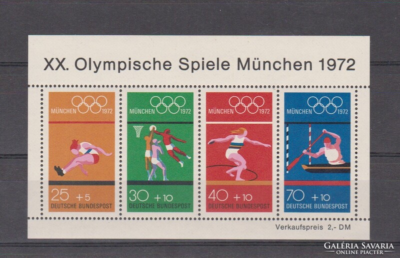 Németország 1972** blokk  Olimpiai Játékok München