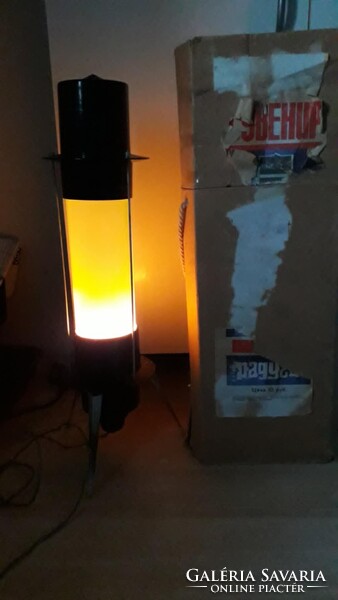Retro orosz szovjet space age kozmosz lámpa, hangulatlámpa, lávalámpa, dobozával