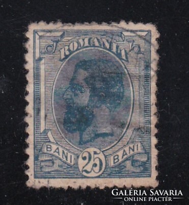 Románia 25 bani Régi Bélyeg I. Károly király 1919