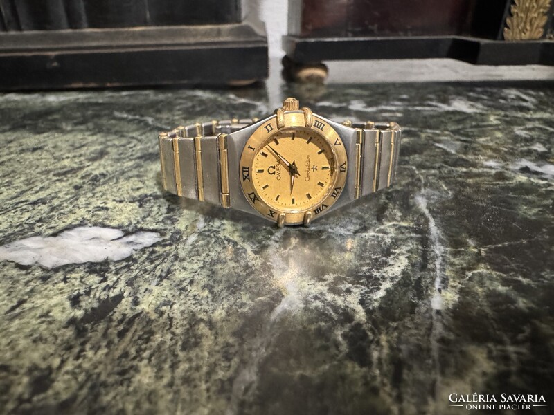 Omega női arany acél karóra elado