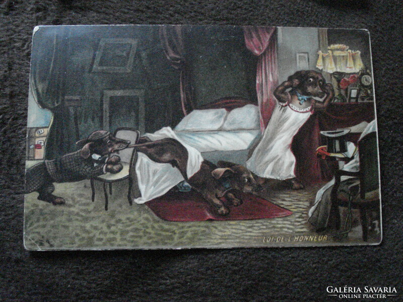 Gróf Sternberg család arisztokrata levelezés, 1911.Kápolnásnyék, Oskar Potiorek, tacskós lapon