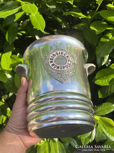 CHAMPAGNE CLUB - HEIDSIECK & Cie MONOPOLE – elegáns és ritka Art Deco pezsgőveder