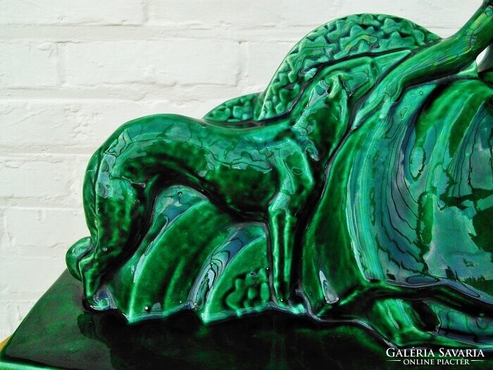 Hatalmas francia ART DECO szobor,  52 cm