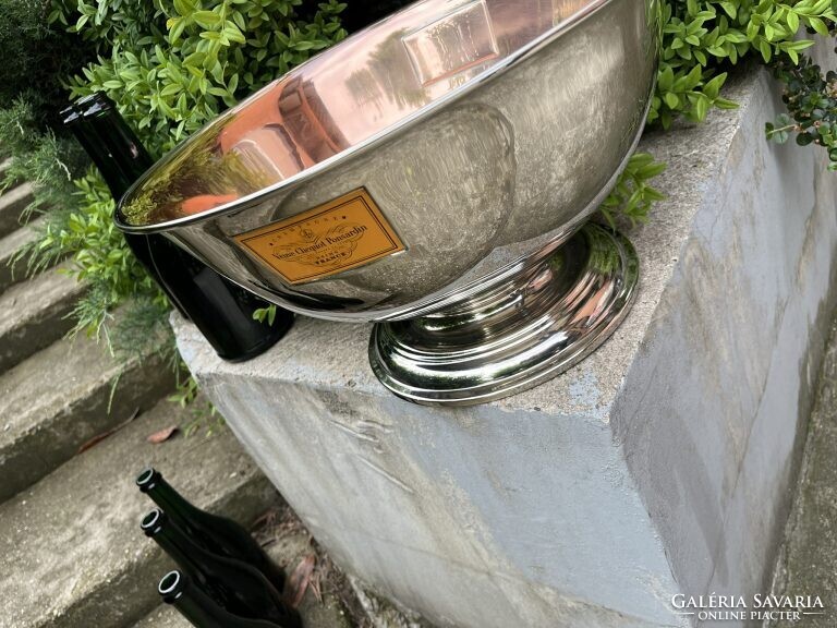 CHAMPAGNE CLUB - Veuve Clicquot Ponsardin 6 palackos pezsgőhűtő jégtál az 1970-es évekből