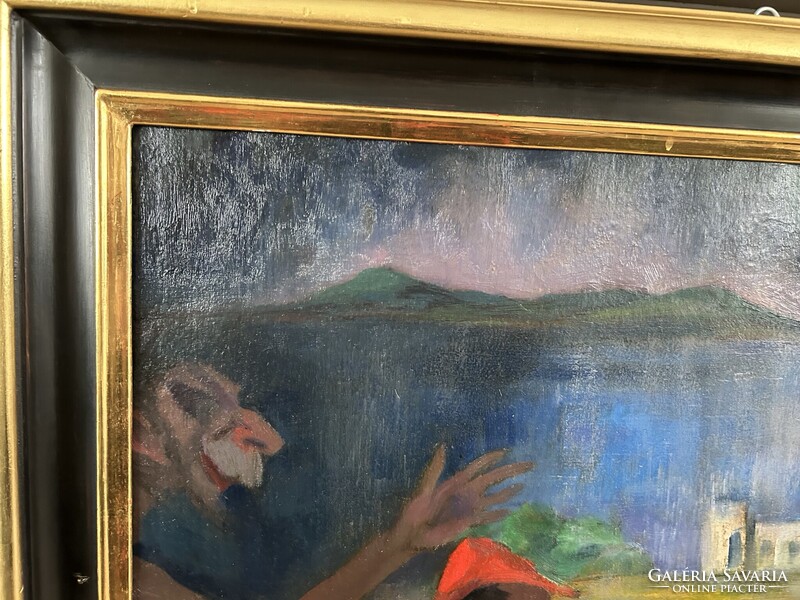 Sassy Attila (1880-1967)  Meglepett szendergő, aukción szerepelt!
