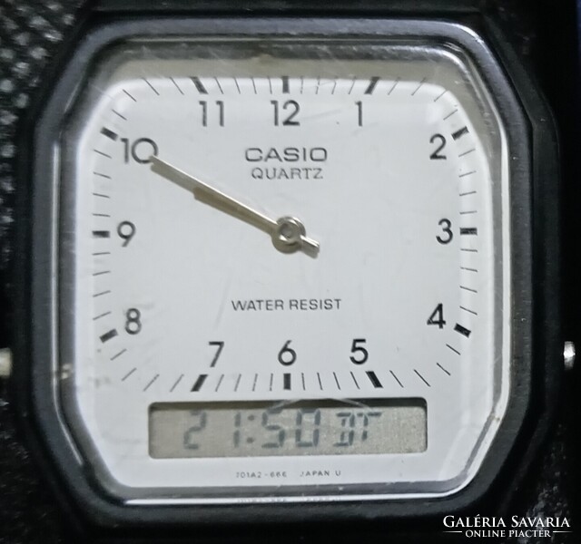ELADÓ ! 2 db CASIO Ana-Digi Retro karóra ! Díszdobozban ! Szép, Működő állapotukban !