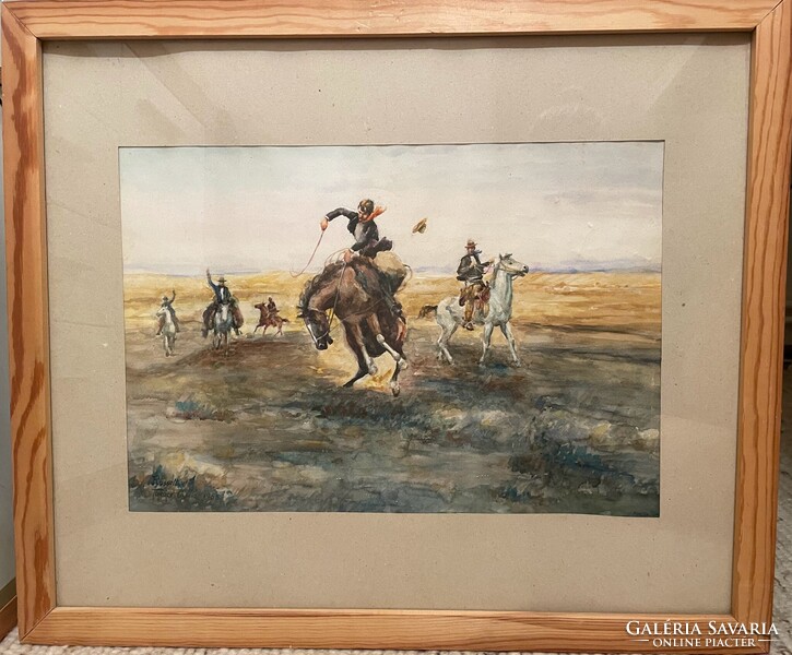 Charles M. Russell reproduction (Takács Gyula, 1985)
