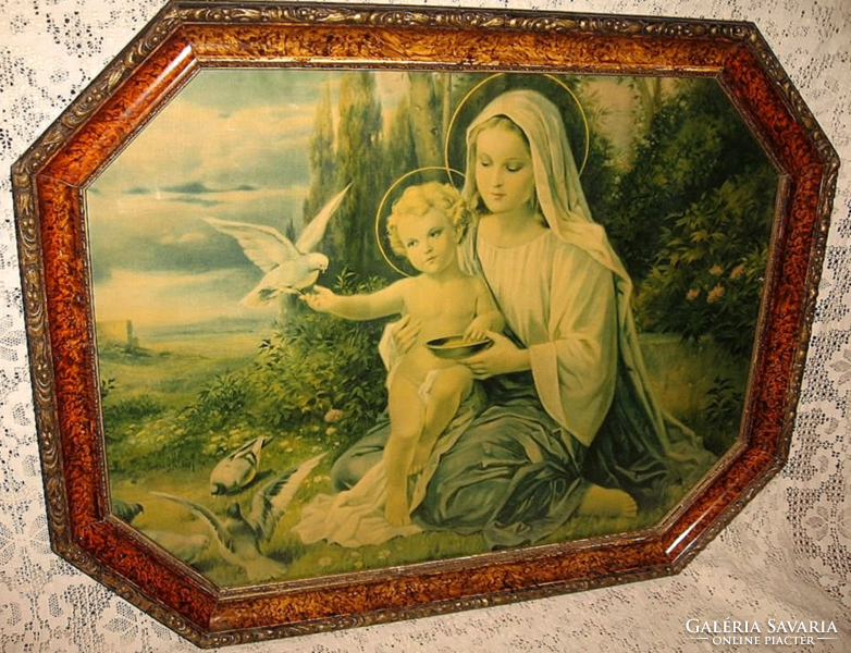 Special frame with beautiful print 63 cm x 83 cm