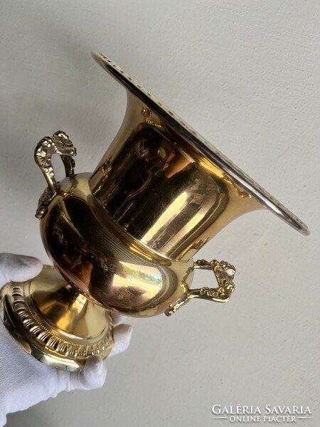 CHAMPAGNE CLUB - Sheridan Silver Co. Vintage Ezüstözött Pezsgő- és Borhűtő – USA, 1960-as évek