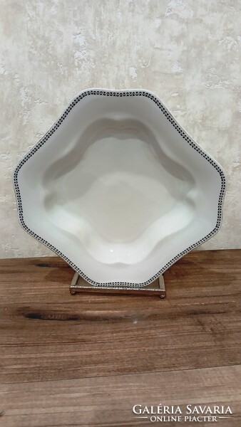 Oepiag Porcelain Plate with Hüttl Tivadar Stamp