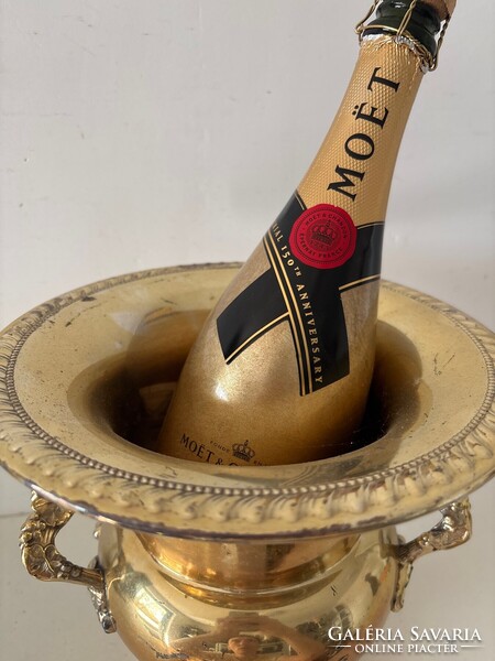 CHAMPAGNE CLUB - Sheridan Silver Co. Vintage Ezüstözött Pezsgő- és Borhűtő – USA, 1960-as évek