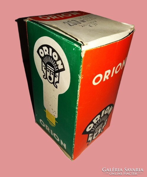 Mid Century magyar ORION 200 w 220/230 V E 27 foglalatú izzó NEM HASZNÁL HIBÁTLAN DOBOZÁVAL