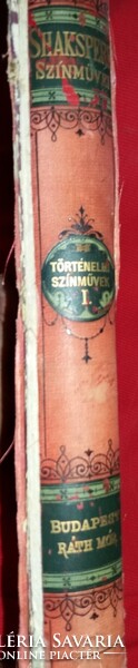 1873 Csiky Gergely : Shakespeare színművei Történelmi Színművek I. KÉPEK SZERINT RÁTH MÓR
